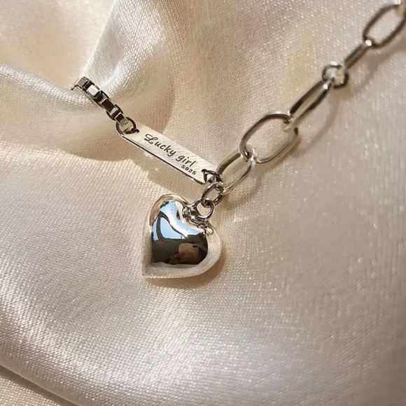 NEW 925 STERLING SILVER HEART BRACELET, NICE BRACELET, CUTE BRACELET - Picture 6 of 7
